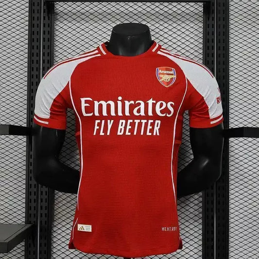 Camisa Arsenal 25/26 ED. Especial- Vermelha e Branca - Jogador Masculina