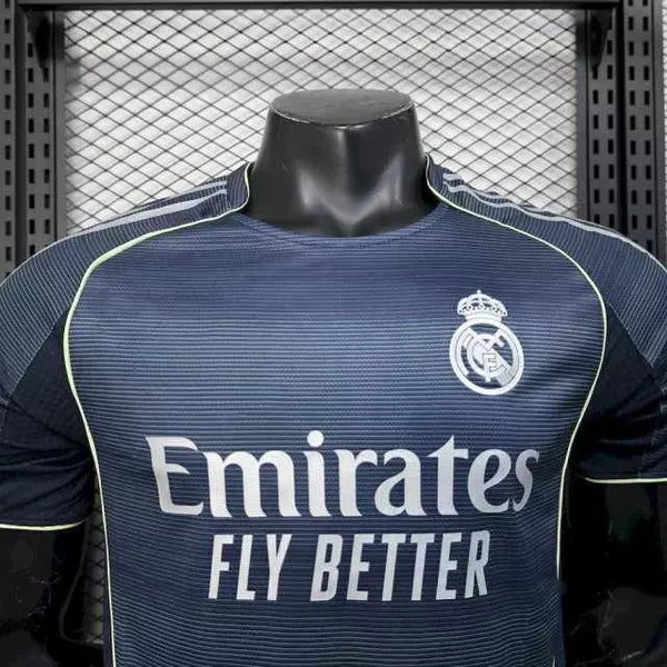 Camisa Real Madrid 2025/26 - Jogador Masculino - Azul Cinza